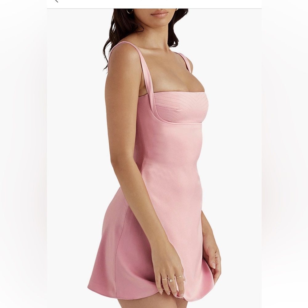 HOUSE OF CB 'Kara' Pink Quartz Mini Dress NWOT